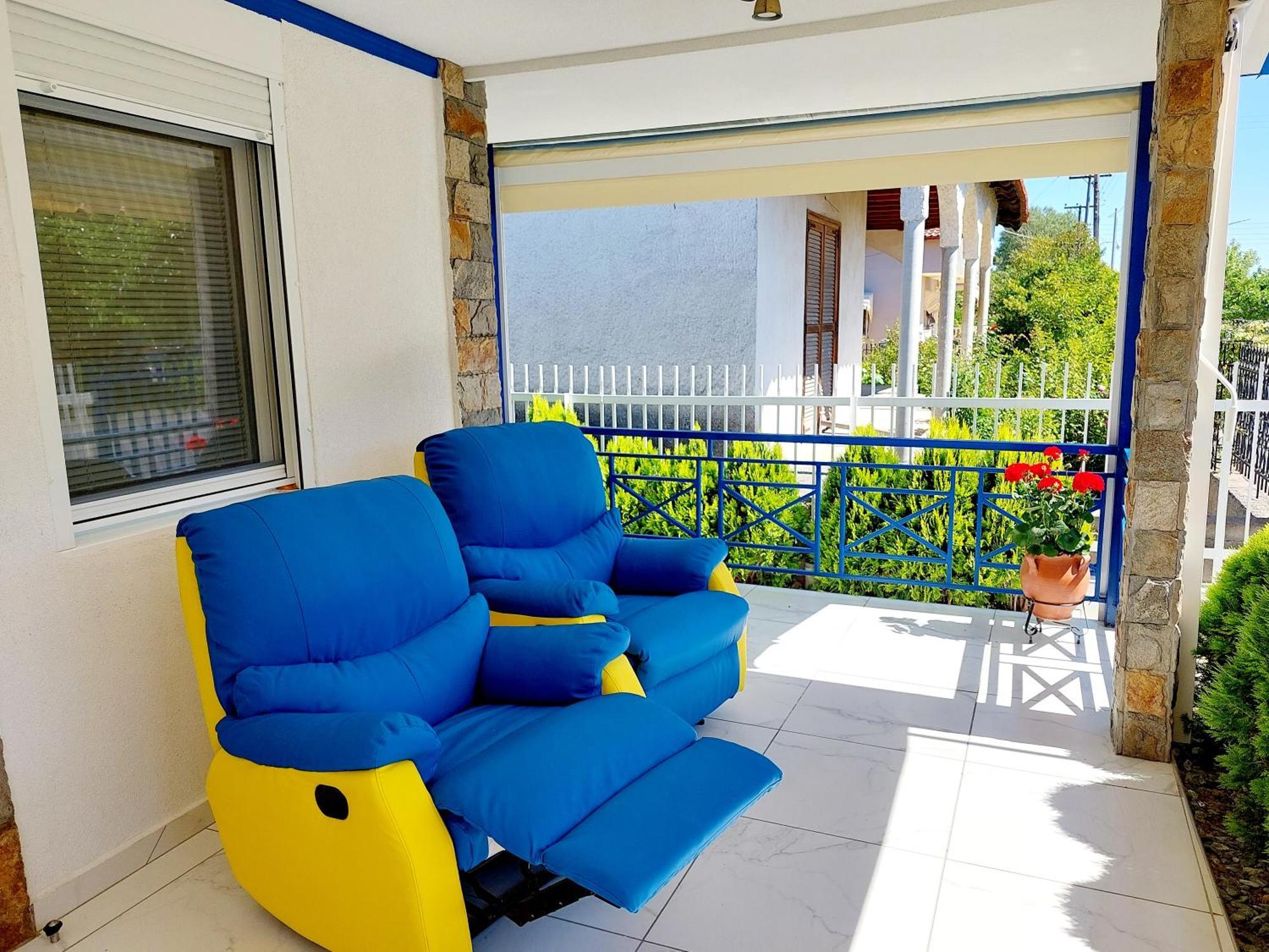 Villa Blue House Nea Kallikrateia ภายนอก รูปภาพ
